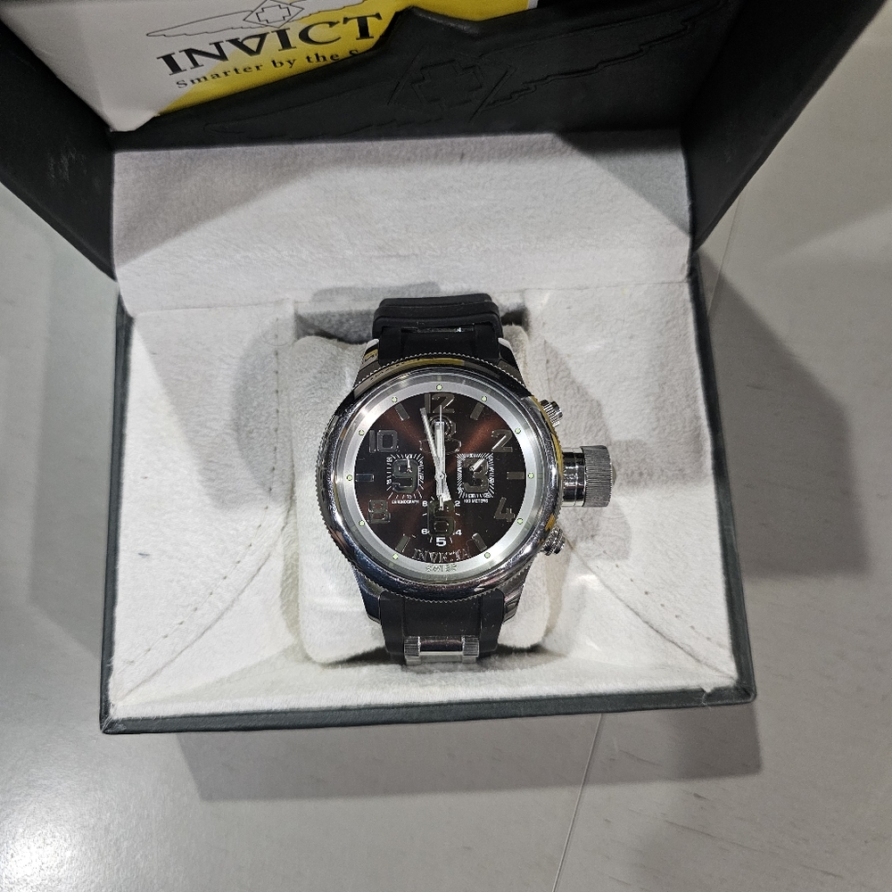 Invicta Signature Men's 1959 Diver Watch Black Band - Brown Face